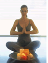 woman in a yoga pose