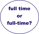 full time or full-time?