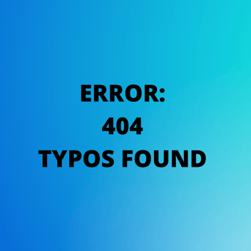 Error:  404 Typos Found