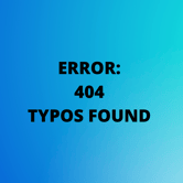 Error: 404 Typos Found